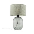 LAMPAMI - lampa na komodę, lampka stojąca do salonu, lampa stojąca na szklanej podstawie, lampa nocna, lampa do pokoju stojąca MELODY GRAPHITE GREEN