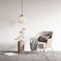 LAMPAMI - lampa wisząca pojedyncza, lampa wisząca dekoracyjna, lampa wisząca do sypialni przy łóżku, lampa wisząca do salonu, lampa wisząca nad stół w jadalni SOL MINI NEW BURSZTYN