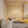 LAMPAMI - żółta lampa przysufitowa, plafon sufitowy, lampa sufitowa do pokoju dziecka, lampa do bawialni, lampa sufitowa potrójna, plafon sufitowy, żółty plafon sufitowy MODO 3 sollux