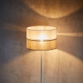 LAMPAMI - lniana lampa stojąca podłogowa do salonu, lampa do sypialni, wysoka lampa podłogowa, biała lampa nocna, lampa stojąca w stylu boho LINOBIANCO