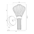 LAMPAMI - lampa kinkiet na ścianę ledowy Padre 8W LED szkic