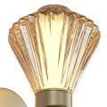 LAMPAMI - lampa kinkiet na ścianę ledowy, kinkiet pokojowy, kinkiet ścienny złoty, oświetlenie na przedpokój, nowoczesny kinkiet na klatkę schodową, kinkiet ledowy do salonu, lampka dekoracyjna kinkiet Padre Gold 8W LED