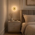 LAMPAMI - kinkiet sufitowy ledowy, lampa na korytarz złota, lampa na korytarz, lampa nad łóżko, kinkiet ledowy do salonu, lampa na ścianę, lampa na sufit,  lampa kinkiet sufitowy Padre Gold 6W LED