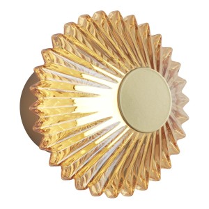 Kinkiet sufitowy ledowy lampa na korytarz złota Padre 6W LED 