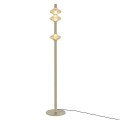LAMPAMI - lampa ledowa stojąca podłogowa złota, nowoczesna lampa ledowa stojąca, lampa stojąca podłogowa do salonu, złota lampa podłogowa Padre Gold 19W LED