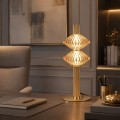 LAMPAMI - lampka nocna stojąca led złota,  lampa ledowa stojąca design, lampa nocna, lampa nocna ozdobna, oświetlenie sypialni, lampka nocna Padre Gold 9W LED