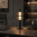 LAMPAMI - lampka nocna stojąca led czarna, lampa ledowa stojąca, czarna lampka stojąca do salonu, lampka do sypialni, lampka nocna, lampa na komodę do salonu Padre 9W LED