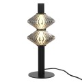 LAMPAMI - lampka nocna stojąca led czarna, lampa ledowa stojąca, czarna lampka stojąca do salonu, lampka do sypialni, lampka nocna, lampa na komodę do salonu Padre 9W LED
