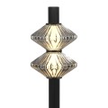 LAMPAMI - lampka nocna stojąca led czarna, lampa ledowa stojąca, czarna lampka stojąca do salonu, lampka do sypialni, lampka nocna, lampa na komodę do salonu Padre 9W LED