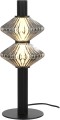 LAMPAMI - lampka nocna stojąca led czarna, lampa ledowa stojąca, czarna lampka stojąca do salonu, lampka do sypialni, lampka nocna, lampa na komodę do salonu Padre 9W LED