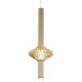 LAMPAMI - lampa wisząca pojedyncza ledowa, lampa nastrojowa, lampa wisząca złota, lampa do sypialni glamour, lampa ledowa do pokoju, lampa ledowa do salonu, lampa nad stół do jadalni Padre Gold 7W LED