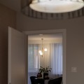 LAMPAMI - żyrandol do salonu kule białe, lampa wisząca kule, żyrandol do salonu nowoczesny, lampa do sypialni wisząca, lampa wisząca nad stół w jadalni, oświetlenie nad stołem ESTERA WOOD
