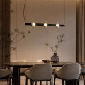 LAMPAMI - żyrandol ledowy do salonu, nowoczesny żyrandol do salonu czarny, lampa ledowa, nowoczesna lampa do salonu, lampa nad stół do jadalni, lampa wisząca nad stół, lampa nad wyspę Padre 18W LED