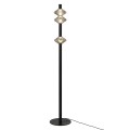 LAMPAMI - lampa ledowa stojąca podłogowa czarna, nowoczesna lampa do pokoju, lampa podłogowa ledowa dekoracyjna, czarna lampa podłogowa Padre 19W LED