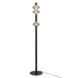 Lampa ledowa stojąca podłogowa czarna 3000K Padre 19W LED