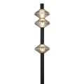 LAMPAMI - lampa ledowa stojąca podłogowa czarna, nowoczesna lampa do pokoju, lampa podłogowa ledowa dekoracyjna, czarna lampa podłogowa Padre 19W LED