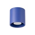 LAMPAMI - tuba lampa sufitowa niebieska, lampa punktowa, oprawa natynkowa sufitowa, oświetlenie do kuchni sufitowe, oświetlenie na przedpokój, oświetlenie na korytarz, mały plafon sufitowy ORBIS 1 ultramaryna sollux