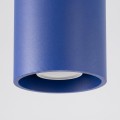 LAMPAMI - tuba lampa sufitowa niebieska, lampa punktowa, oprawa natynkowa sufitowa, oświetlenie do kuchni sufitowe, oświetlenie na przedpokój, oświetlenie na korytarz, mały plafon sufitowy ORBIS 1 ultramaryna sollux