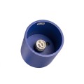 LAMPAMI - tuba lampa sufitowa niebieska, lampa punktowa, oprawa natynkowa sufitowa, oświetlenie do kuchni sufitowe, oświetlenie na przedpokój, oświetlenie na korytarz, mały plafon sufitowy ORBIS 1 ultramaryna sollux
