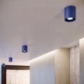 LAMPAMI - tuba lampa sufitowa niebieska, lampa punktowa, oprawa natynkowa sufitowa, oświetlenie do kuchni sufitowe, oświetlenie na przedpokój, oświetlenie na korytarz, mały plafon sufitowy ORBIS 1 ultramaryna sollux