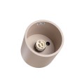 LAMPAMI - tuba lampa sufitowa beżowa,  lampa punktowa, lampa na sufit, oświetlenie do kuchni sufitowe, oświetlenie na przedpokój, lampa sufitowa na klatkę schodową, lampa sufitowa krótka, oprawa sufitowa natynkowa ORBIS 1 taupe sollux