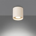 LAMPAMI - tuba lampa sufitowa kaszmirowa,  lampa punktowa, lampa do kuchni, lampa na korytarz, lampa do garderoby, kaszmirowa lampa na sufit, oprawa sufitowa natynkowa, lampa przysufitowa, tuba sufitowa ORBIS 1 sollux
