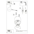 LAMPAMI - tuba lampa sufitowa kaszmirowa  ORBIS 1 sollux szkic