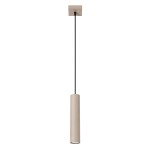 Beżowa lampa wisząca tuba 1xGU10 LAGOS 1 taupe