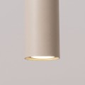 LAMPAMI - beżowa lampa wisząca tuba, pojedyncza lampa wisząca punktowa, lampa nad barek w kuchni, lampa nad wyspę, wisząca nad stół w jadalni, lampa wisząca tuba, oświetlenie punktowe LAGOS 1 taupe sollux