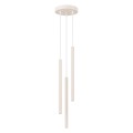 LAMPAMI - lampa wisząca kaszmirowa tuby sufitowe ryflowane,  modna lampa do salonu, lampa wisząca potrójna, lampa nad wyspę kuchenną, lampa nad barek, lampa nad stół  ARCHE 3P sollux
