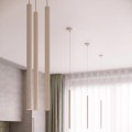 LAMPAMI - lampa wisząca kaszmirowa tuby sufitowe ryflowane,  modna lampa do salonu, lampa wisząca potrójna, lampa nad wyspę kuchenną, lampa nad barek, lampa nad stół  ARCHE 3P sollux