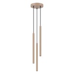 Beżowa lampa wisząca tuby sufitowe ryflowane 120 cm 3xG9 ARCHE 3P taupe