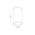 LAMPAMI - tuba sufitowa lampa punktowa sufitowa TOP GOLD szkic