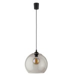 Lampa wisząca pojedyncza szklana 1xE27 CUBUS