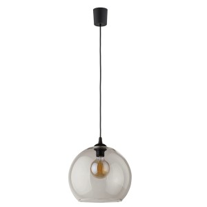 Lampa wisząca pojedyncza szklana 1xE27 CUBUS