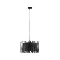 LAMPAMI - lampa wisząca pojedyncza czarna, lampa wisząca klasyczna, lampa do sypialni, lampa do salonu, lampa do jadalni, lampa wisząca czarna pojedyncza HARMONY BLACK