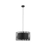 Lampa wisząca pojedyncza czarna 165 cm 1xE27 HARMONY NATURE 