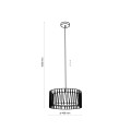 LAMPAMI - lampa wisząca pojedyncza czarna HARMONY BLACK szkic