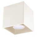 LAMPAMI - lampa na sufit, plafon sufitowy, mała lampa sufitowa, oświetlenie do kuchni sufitowe, oświetlenie na przedpokój, lampa sufitowa na klatkę schodową, lampa przysufitowa, oprawa natynkowa sufitowa QUAD 1 sollux