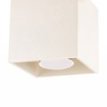 LAMPAMI - lampa na sufit, plafon sufitowy, mała lampa sufitowa, oświetlenie do kuchni sufitowe, oświetlenie na przedpokój, lampa sufitowa na klatkę schodową, lampa przysufitowa, oprawa natynkowa sufitowa QUAD 1 sollux