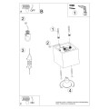 LAMPAMI - lampa na sufit QUAD 1 sollux szkic