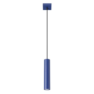 Niebieska lampa wisząca tuba sufitowa pojedyncza 1xGU10 LAGOS 1 ultramaryna