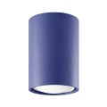LAMPAMI - lampa na sufit, oprawa natynkowa sufitowa niebieska, lampa przysufitowa do kuchni, lampa sufitowa pojedyncza, oprawa sufitowa, tuba sufitowa metalowa LAGOS 10 ultramaryna sollux