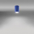 LAMPAMI - lampa na sufit, oprawa natynkowa sufitowa niebieska, lampa przysufitowa do kuchni, lampa sufitowa pojedyncza, oprawa sufitowa, tuba sufitowa metalowa LAGOS 10 ultramaryna sollux