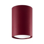 Lampa na sufit oprawa natynkowa sufitowa 1xGU10 LAGOS 10 burgund