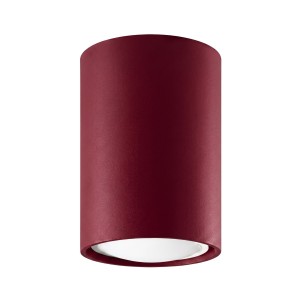 Lampa na sufit oprawa natynkowa sufitowa 1xGU10 LAGOS 10 burgund