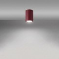 LAMPAMI - lampa na sufit, oprawa natynkowa sufitowa, lampa punktowa sufitowa, lampa na sufit, oświetlenie do kuchni sufitowe, oświetlenie w korytarzu, lampa sufitowa tuba LAGOS 10 burgund sollux
