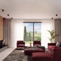 LAMPAMI - lampa na sufit, oprawa natynkowa sufitowa, lampa punktowa sufitowa, lampa na sufit, oświetlenie do kuchni sufitowe, oświetlenie w korytarzu, lampa sufitowa tuba LAGOS 10 burgund sollux