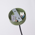 LAMPAMI - lampa wisząca tuba pojedyncza, lampa wisząca ryflowana, tuba sufitowa wisząca, lampa wisząca punktowa, lampa nad wyspę, lampa nad barek, lampa nowoczesna, światło punktowe ARCHE 1 zielona oliwka sollux