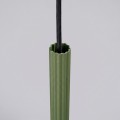 LAMPAMI - lampa wisząca tuba pojedyncza, lampa wisząca ryflowana, tuba sufitowa wisząca, lampa wisząca punktowa, lampa nad wyspę, lampa nad barek, lampa nowoczesna, światło punktowe ARCHE 1 zielona oliwka sollux